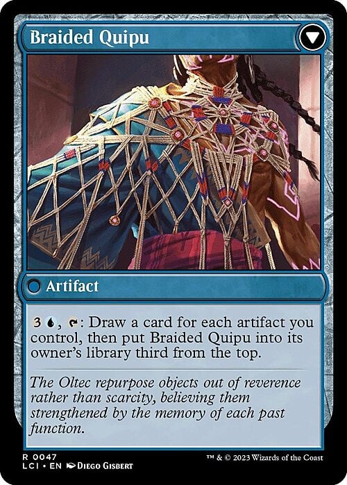 Braided Net // Braided Quipu (Prerelease) (047s) Foil - The Lost Caverns of Ixalan