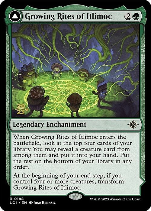 Growing Rites of Itlimoc // Itlimoc, Cradle of the Sun (Prerelease) (188s) Foil - The Lost Caverns of Ixalan