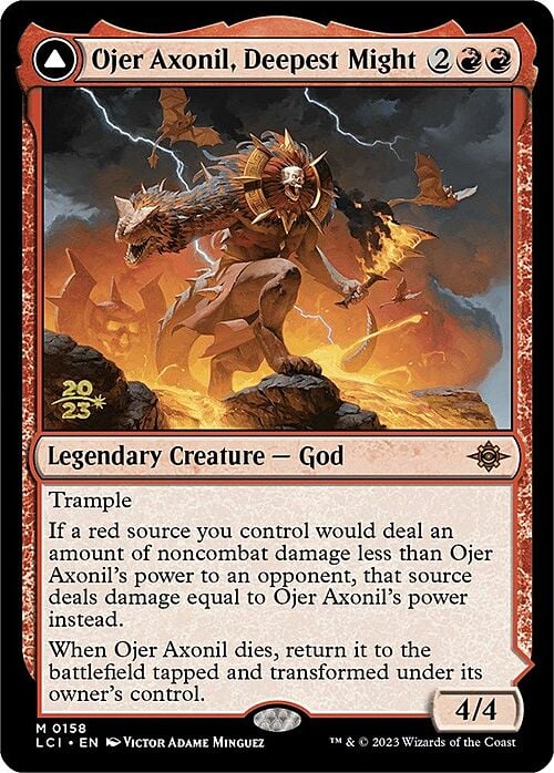 Ojer Axonil, Deepest Might // Temple of Power (Prerelease) (158s) Foil - The Lost Caverns of Ixalan