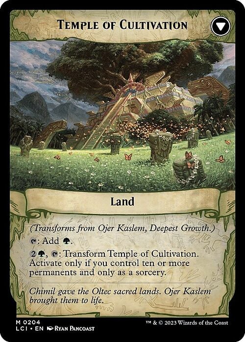 Ojer Kaslem, Deepest Growth // Temple of Cultivation (Prerelease) (204s) Foil - The Lost Caverns of Ixalan