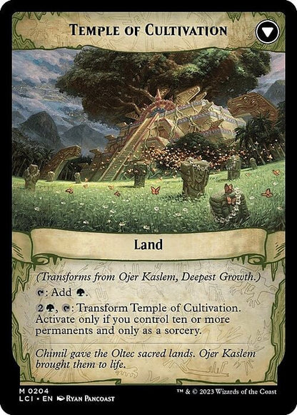 Ojer Kaslem, Deepest Growth // Temple of Cultivation (Prerelease) (204s) Foil - The Lost Caverns of Ixalan