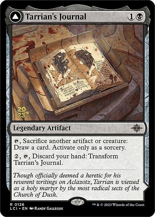 Tarrian's Journal // The Tomb of Aclazotz (Prerelease) (126s) Foil - The Lost Caverns of Ixalan