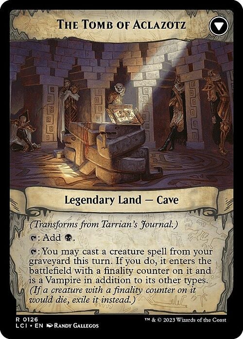 Tarrian's Journal // The Tomb of Aclazotz (Prerelease) (126s) Foil - The Lost Caverns of Ixalan