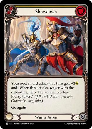 Showdown (Yellow) (MPW127) - Mastery Pack Warrior