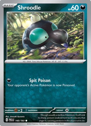 Shroodle (145) Reverse Holofoil - Paldea Evolved