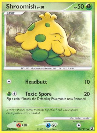 Shroomish (108) Reverse Holofoil - Secret Wonders