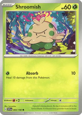 Shroomish (3) Reverse Holofoil - Scarlet & Violet