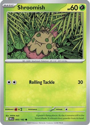Shroomish (5) Reverse Holofoil - Destined Rivals