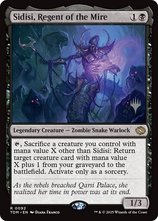 Sidisi, Regent of the Mire (Promo Pack) (092) Foil - Tarkir: Dragonstorm