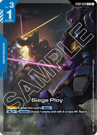Siege Ploy (C+) (ST02-014) Holofoil - Starter Deck 08: Flash of Radiance