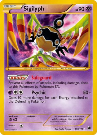 Sigilyph (118) Holofoil - Plasma Freeze
