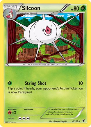 Silcoon (4) Reverse Holofoil - Roaring Skies
