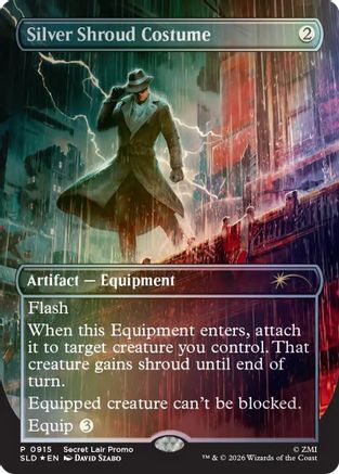 Silver Shroud Costume (915) Foil - Secret Lair Drop Series