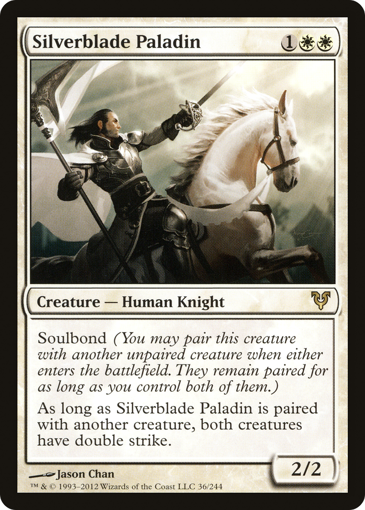 Silverblade Paladin (036) Foil - Avacyn Restored