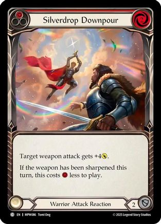 Silverdrop Downpour (Red) (MPW086) Rainbow Foil - Mastery Pack Warrior