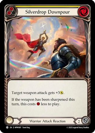 Silverdrop Downpour (Yellow) (MPW087) Rainbow Foil - Mastery Pack Warrior