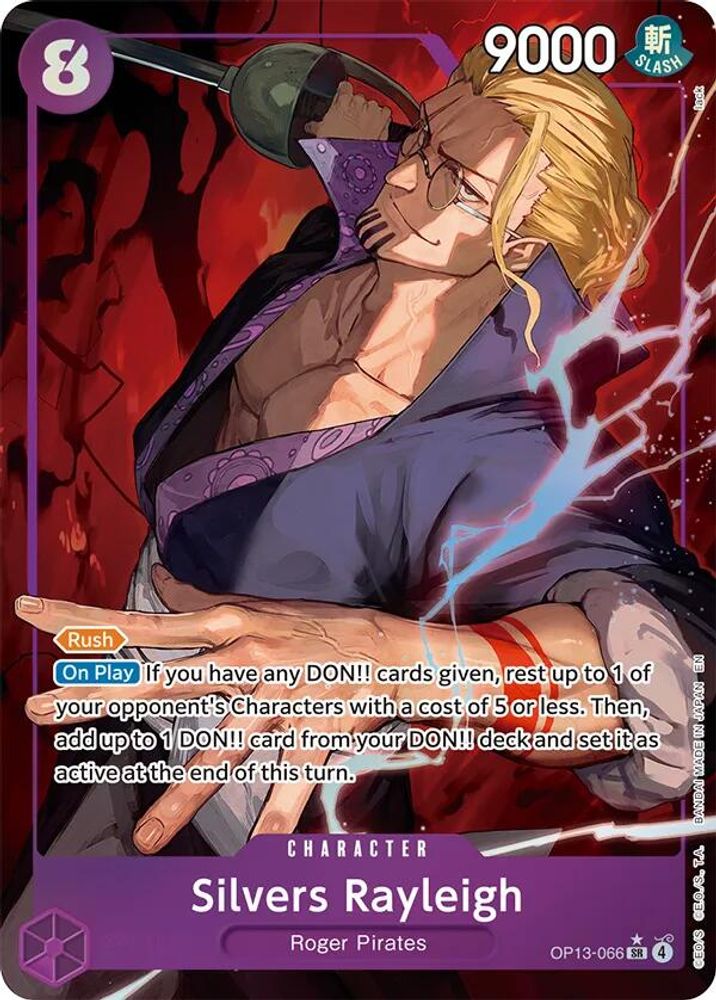 Silvers Rayleigh (Alternate Art) (OP13-066) Foil