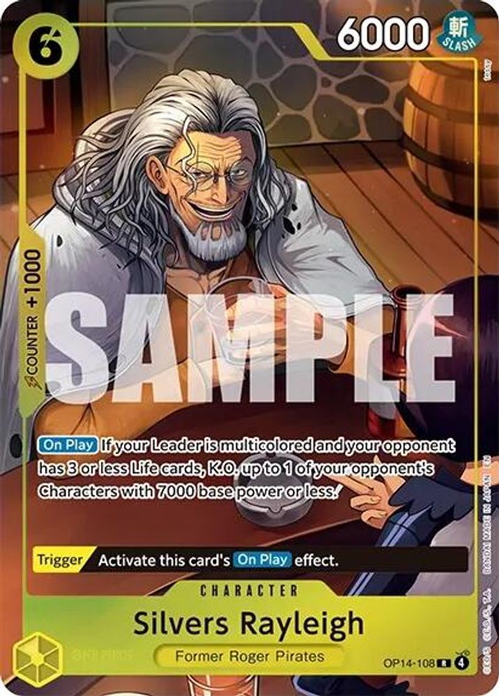 Silvers Rayleigh (One Piece Card Game Illustration Box Vol. 7) (OP14-108) Foil