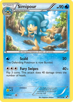 Simipour (34) Reverse Holofoil - Black & White