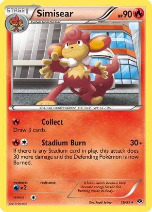 Simisear (16) Reverse Holofoil - Next Destinies