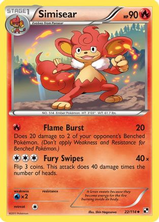 Simisear (22) Reverse Holofoil - Black & White