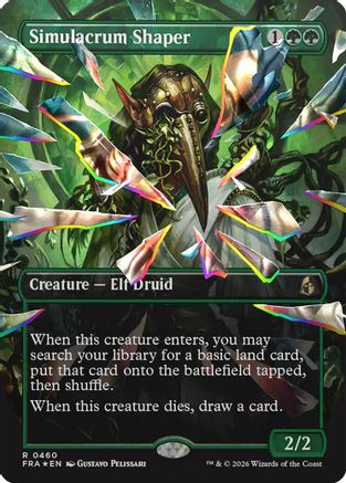 Simulacrum Shaper (Borderless Shattered Mirror) (460) Facet Foil - Reality Fracture