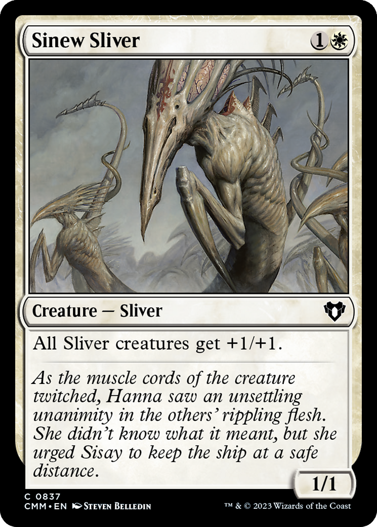 Sinew Sliver (837) - Commander Masters