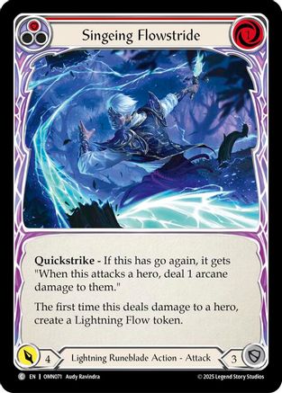 Singeing Flowstride (Red) (OMN071) - Omens of the Third Age