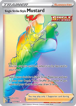 Single Strike Style Mustard (177) Holofoil - Battle Styles