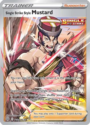 Single Strike Style Mustard (Full Art) (TG28) Holofoil - Brilliant Stars