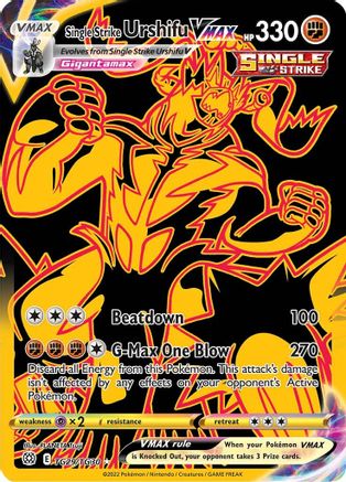 Single Strike Urshifu VMAX (Gold) (TG29) Holofoil - Brilliant Stars