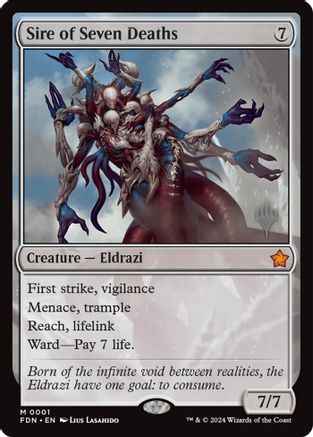 Sire of Seven Deaths (Promo Pack) (001) Foil - Lorwyn Eclipsed