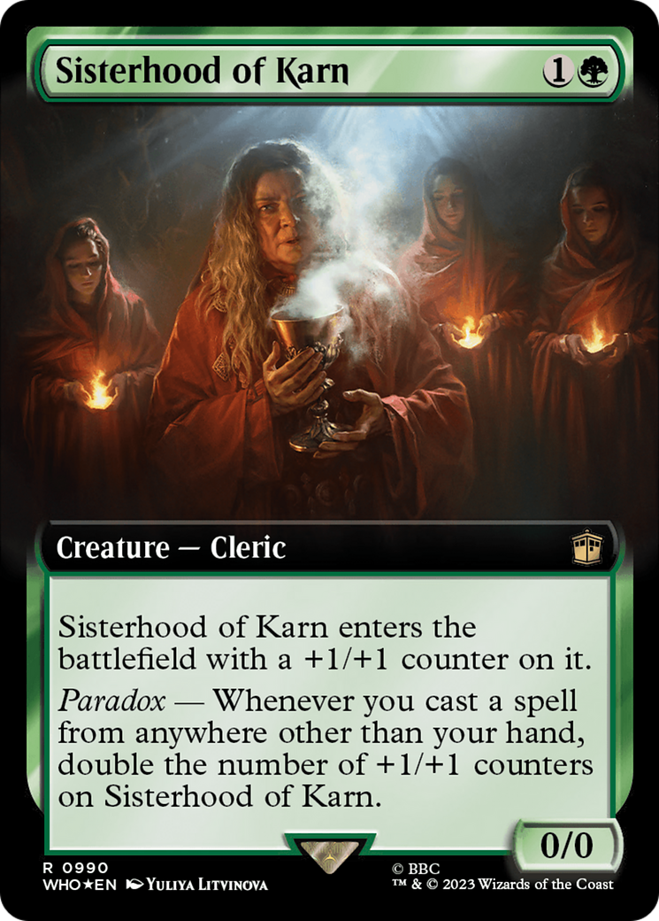 Sisterhood of Karn (Extended Art) (990) Surge Foil - Doctor Who
