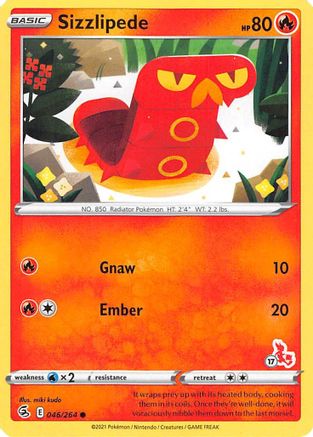 Sizzlipede (#17 Cinderace) (46) - Battle Academy 2022