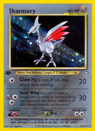 Skarmory (13) (1st Edition) Holofoil - Neo Genesis