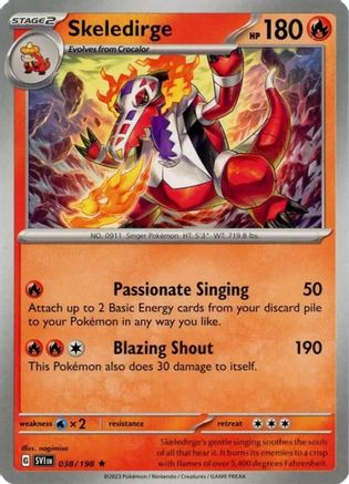 Skeledirge (Deck Exclusives) (38) - Scarlet & Violet