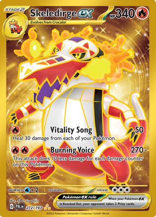 Skeledirge ex (Gold) (272) Holofoil - Paldea Evolved