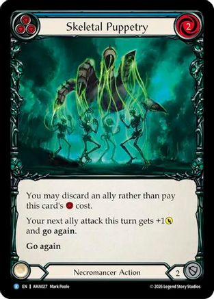 Skeletal Puppetry (Blue) (AMA027) - Armory Deck: Malice, Domina of the Dead