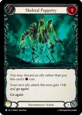 Skeletal Puppetry (Red) (AMA013) - Armory Deck: Malice, Domina of the Dead
