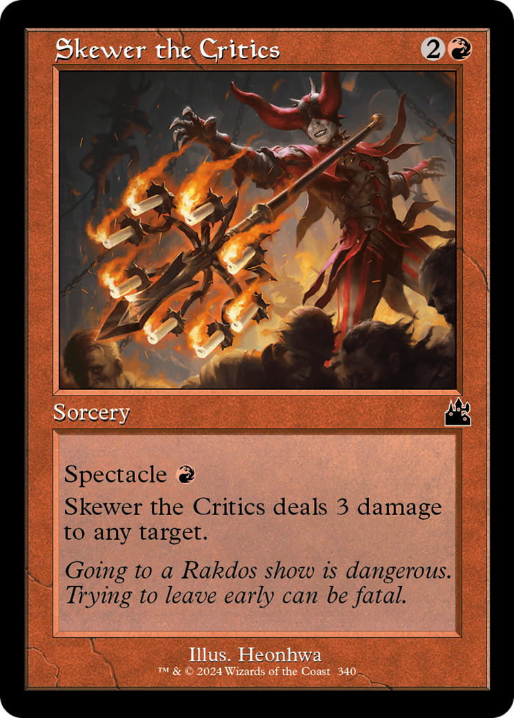 Skewer the Critics (Retro) (340) - Ravnica Remastered