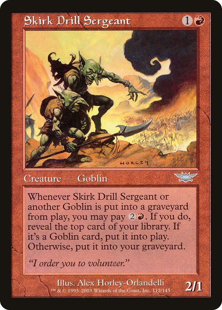 Skirk Drill Sergeant (112) Foil - Legions