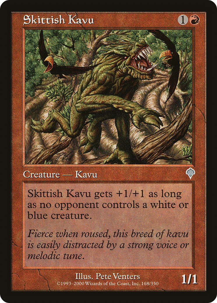 Skittish Kavu (168) Foil - Invasion