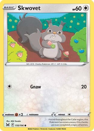 Skwovet (150) Reverse Holofoil - Lost Origin