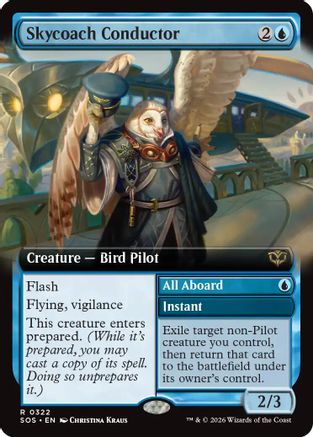 Skycoach Conductor // All Aboard (Extended Art) (322) - Secrets of Strixhaven