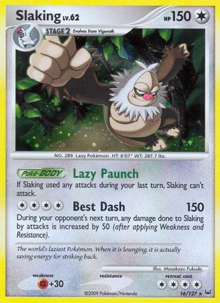 Slaking (16) Reverse Holofoil - Platinum