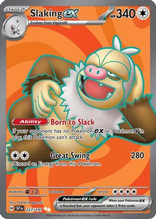 Slaking ex (Full Art) (227) Holofoil - Surging Sparks
