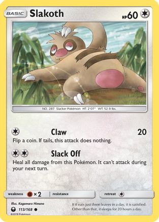 Slakoth (113) Reverse Holofoil - Celestial Storm