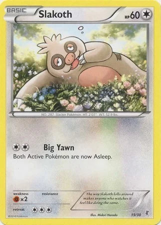 Slakoth (15) - Trainer Kit: Bisharp & Wigglytuff