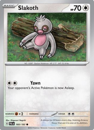 Slakoth (160) Reverse Holofoil - Paldea Evolved