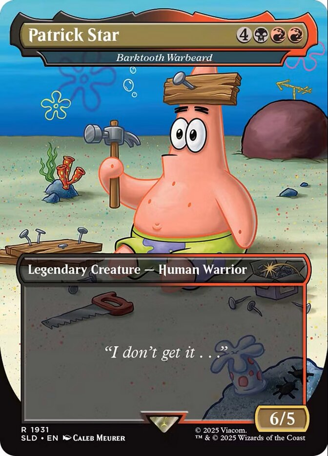 Patrick Star – Barktooth Warbeard (1931) Foil - Secret Lair Drop Series